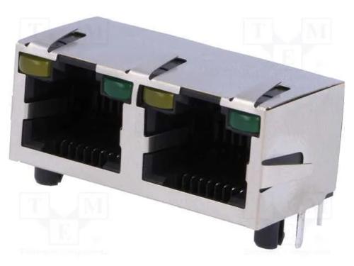 Tomada, RJ45, Cat: 5, blindadas,duplas,com díodo .