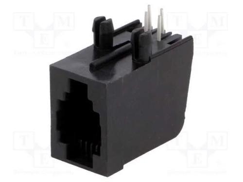 Tomada, Rj9, Pin: 4, Sistema: 4p4c, Tht, Angulares