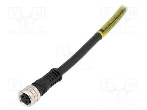 Conector: M8, Fêmea, Pin: 4, Simples, com Cabo, Ficha, Nano-Change