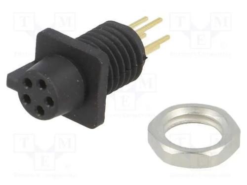 Conector: Redondos, Tomada, 709,719, Fêmea, Pin: 5, Dourado, 3a, Ip40
