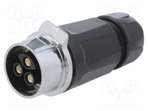 Conector: Redondos, Ficha, Tamanho 28, 02, Fêmea, Pin: 3, Ao Trinco