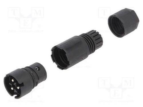 Conector: Redondos, Ficha, Rst, Macho, Pin: 3, Prateado, 8a, 250v