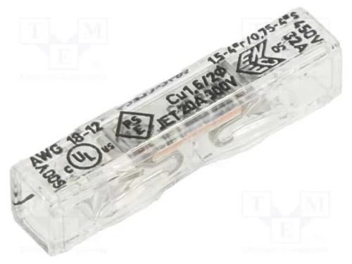 Conector rápido, 2273, aperto de molas, 0,75÷4mm2.