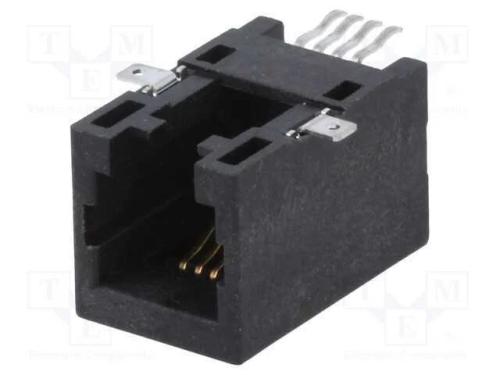 Tomada, Rj9, Pin: 4, Cat: 5, Sistema: 4p4c, Smt, Horizontais