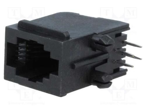 Tomada, Rj9, Pin: 4, Cat: 5, Sistema: 4p4c, Tht, Angulares