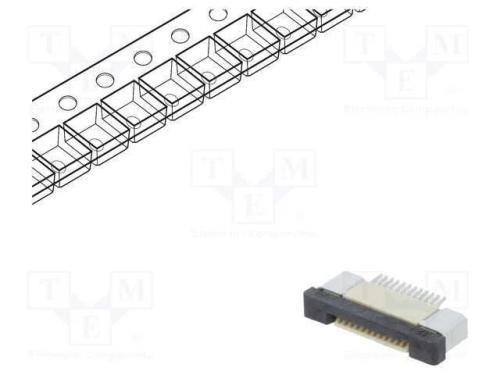 Conector: FFC/FPC, horizontais, PIN: 12, ZIF, SMT.