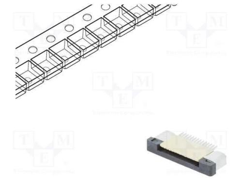 Conector: FFC/FPC, horizontais, PIN: 14, ZIF, SMT.
