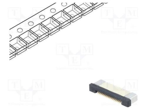 Conector: FFC/FPC, horizontais, PIN: 16, ZIF, SMT.