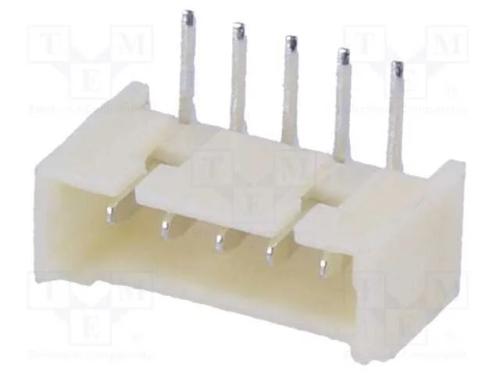 Tomada, Fio-Placa, Macho, 1,25mm, Pin: 5, Tht, 250v, 1a, Estanhado