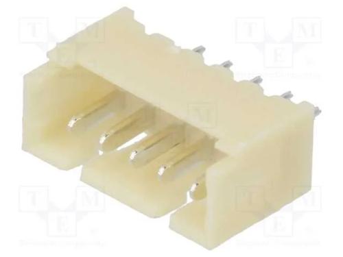Tomada, Fio-Placa, Macho, 1,25mm, Pin: 5, Tht, 125v, 1a, Estanhado