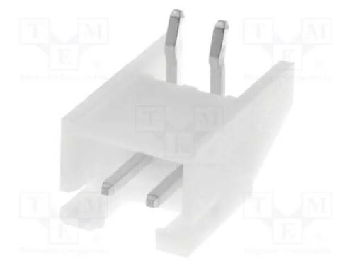 Fio-placa, tomada, macho, XH, 2,5mm, PIN: 2, THT,.