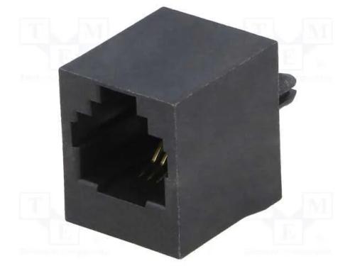 Tomada, Rj11, Pin: 4, Cat: 5, Sistema: 6p4c, Tht, Simples