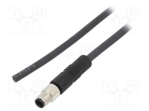 Conector: M5, Ficha, 707, Macho, Pin: 3, Não Blindados, Dourado, 1a