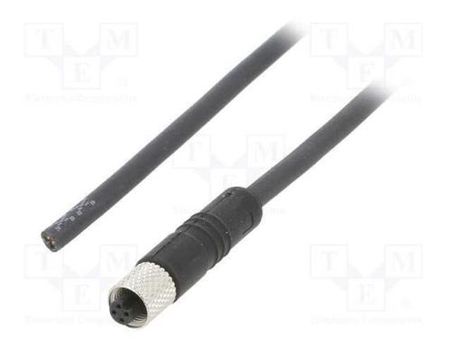 Conector: M5, Ficha, 707, Fêmea, Pin: 3, Não Blindados, Dourado, 1a