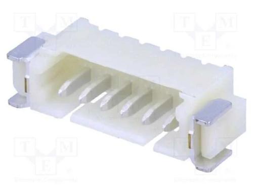 Tomada, Fio-Placa, Macho, 1,25mm, Pin: 6, Smt, 250v, 1a, Estanhado
