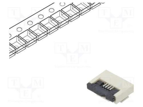 Conector: FFC/FPC, horizontais, PIN: 4, ZIF, SMT,.