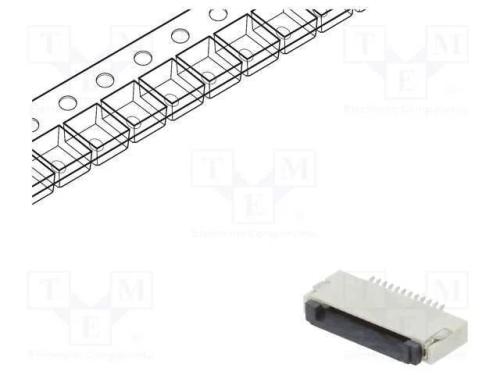 Conector: FFC/FPC, horizontais, PIN: 12, ZIF, SMT.