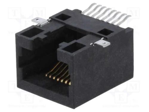 Tomada, RJ45, PIN: 8, Cat: 5, Sistema: 8p8c, SMT,.