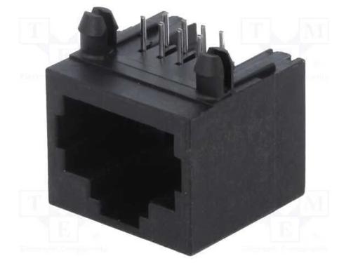 Tomada, RJ45, PIN: 8, Cat: 5, Sistema: 8p8c, THT,.