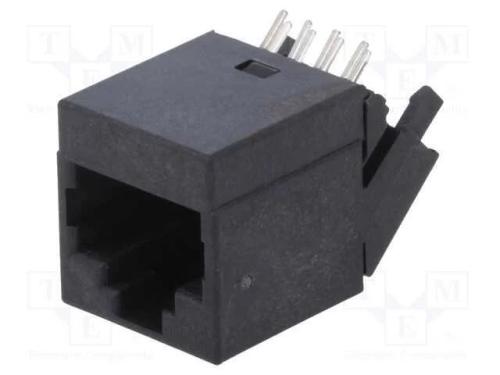 Tomada, RJ45, PIN: 8, Cat: 5, Sistema: 8p8c, THT,.
