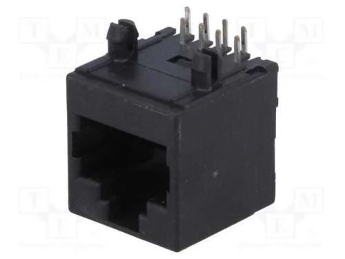 Tomada, RJ45, PIN: 8, Cat: 5, Sistema: 8p8c, THT,.