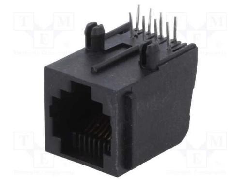 Tomada, RJ45, PIN: 8, Cat: 5, Sistema: 8p8c, THT,.
