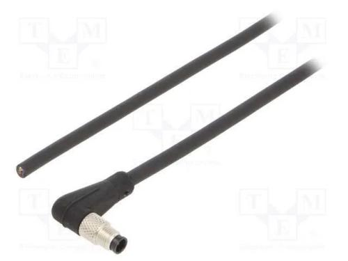 Conector: M5, Ficha, 707, Macho, Pin: 4, Não Blindados, Dourado, 1a