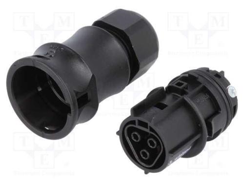 Conector: Redondos, Tomada, Rst, Fêmea, Pin: 3, Prateado, 20a, 250v