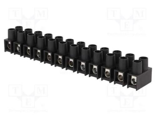 Bloco terminal, terminal parafusado, 10mm2, 400V,.