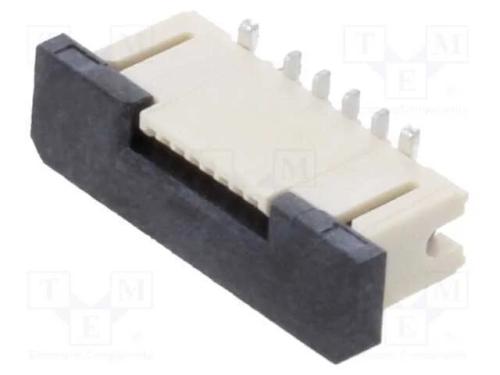 Conector: FFC/FPC, verticais, PIN: 8, ZIF, SMT, 3.