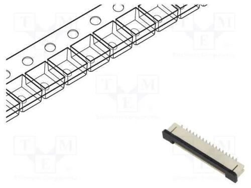Conector: FFC/FPC, verticais, PIN: 30, ZIF, SMT, .