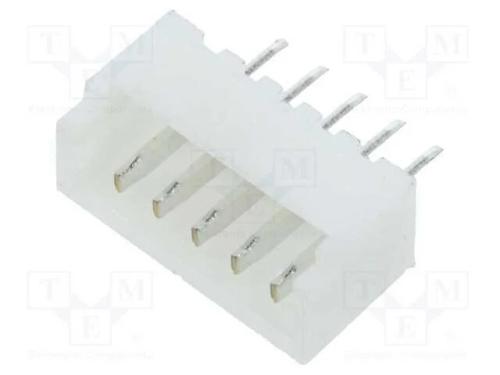 Tomada, Fio-Placa, Macho, 1,25mm, Pin: 5, Tht, 125v, 1a, Estanhado