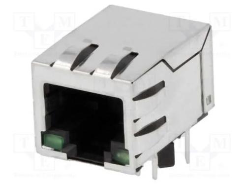 Tomada, RJ45, PIN: 8, blindadas,com díodo LED, Si.