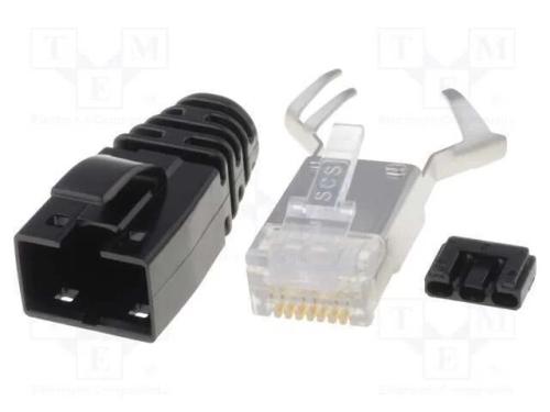 Ficha, RJ45, PIN: 8, blindadas, Sistema: 8p8c, co.