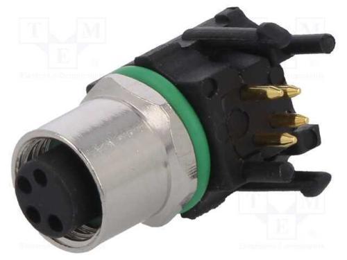 Conector: M8, fêmea, PIN: 4, angulares 90, para p.