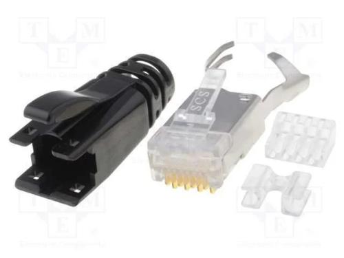 Ficha, RJ45, PIN: 8, blindadas, Sistema: 8p8c, co.