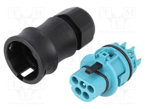 Conector: Redondos, Ficha, Rst, Macho, Pin: 5, Prateado, 20a, 250v