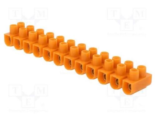 Bloco terminal, terminal parafusado, 6mm2, 41A, f.