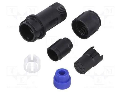 Conector: redondos, ficha, fêmea, PIN: 10, sem co.