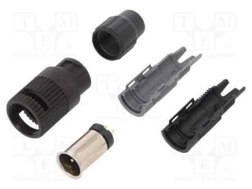 Conector: Redondos, Ficha, 710, Macho, Pin: 2, Não Blindados, 4a