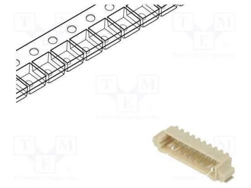 Tomada, Fio-Placa, Macho, 1,25mm, Pin: 9, Smt, 125v, 1a, Estanhado
