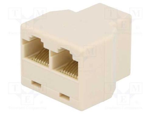 Divisor, Cat: 5e, Sistema: 8p8c, RJ45 tomada,RJ45.