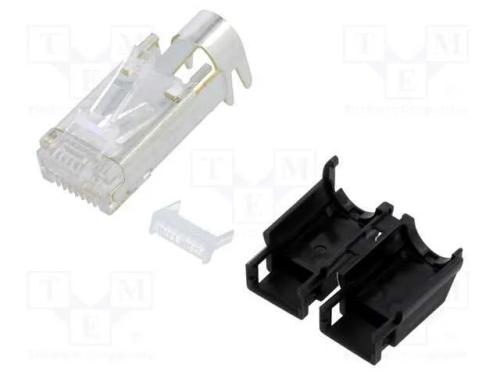Ficha, RJ45, TM21P, PIN: 8, Cat: 5e, blindadas,co.