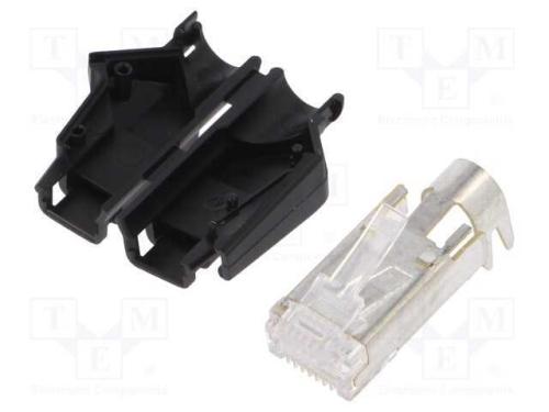 Ficha, RJ45, TM21P, PIN: 8, Cat: 5e, blindadas,co.