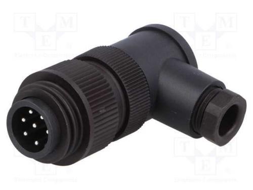 Conector: Redondos, Ficha, 692,693,Rd24, Macho, Pin: 7, Prateado