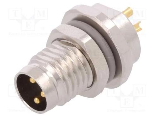 Conector: M8, macho, PIN: 3, não blindados, tomad.