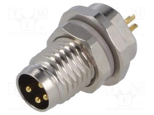 Conector: M8, macho, PIN: 4, não blindados, tomad.
