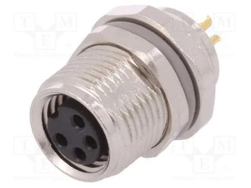 Conector: M8, fêmea, PIN: 4, não blindados, tomad.