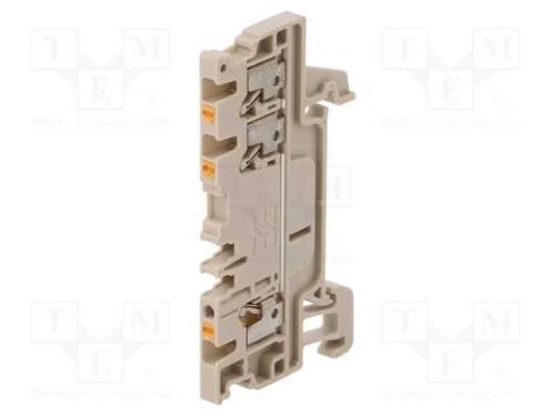 Conector: de carril, 1,5mm2, faixas: 1, braçadeir.