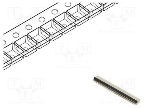 Conector: FFC/FPC, horizontais, PIN: 40, ZIF, SMT.